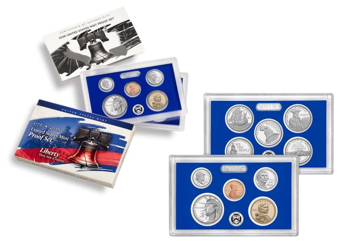 U.S. Mint Reveals 2026 Sets With Semiquincentennial Coins