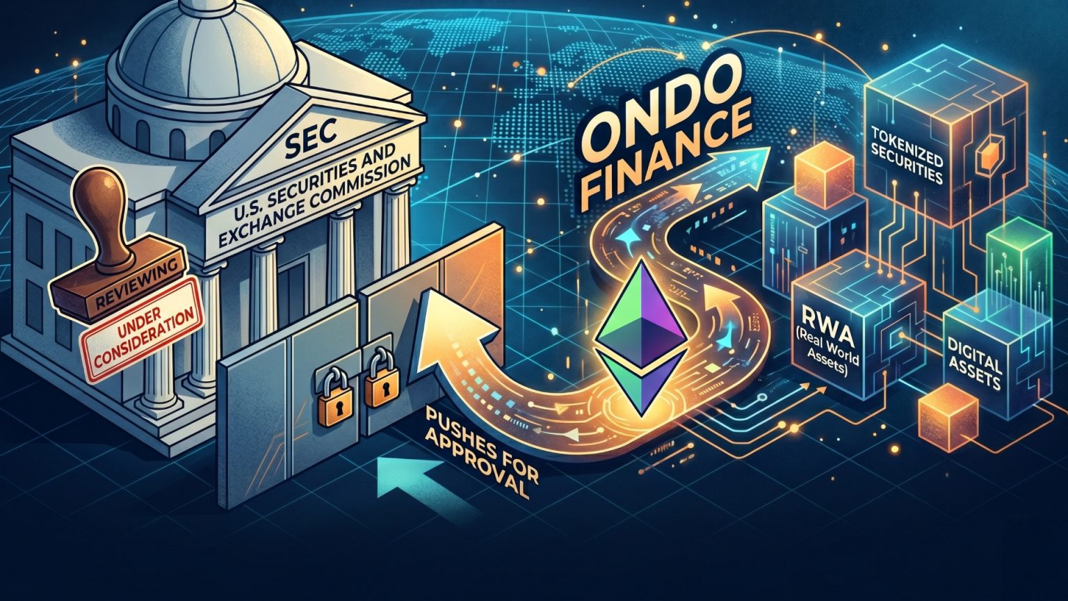 Ondo Finance Pushes SEC to Greenlight Ethereum-Powered Tokenised Securities