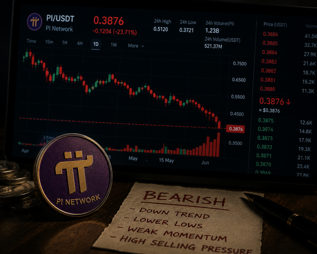 PI faces increased selling pressure, risks further decline below $0.1700