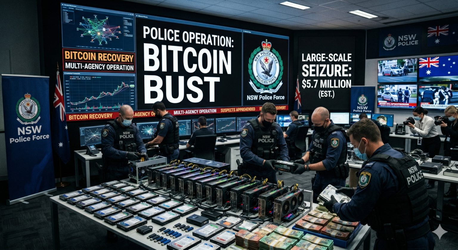 NSW Police Pull Off One of Australia’s Largest Bitcoin Busts in History