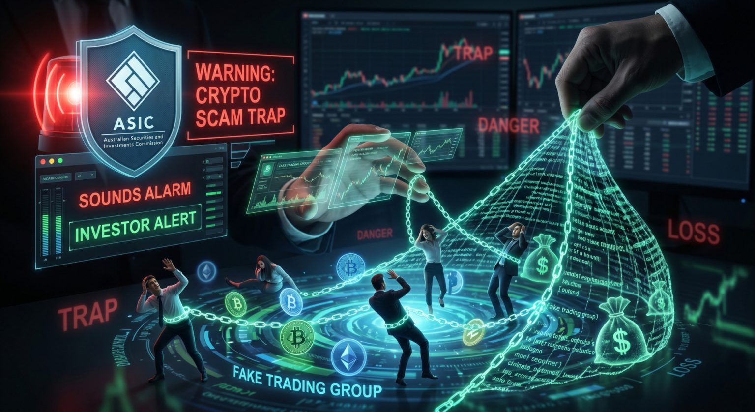 ASIC Sounds Alarm as Crypto Scammers Trap Investors Through Fake Trading Groups