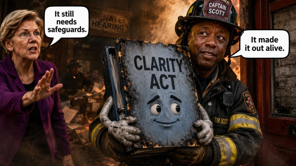 How CLARITY Act survived a chaotic Senate markup after Warren, Banks and Democrats tried to slow it down