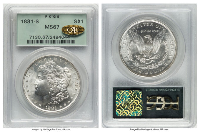 Gold CAC 1881-S Morgan Dollar Leads $619K Heritage Auction