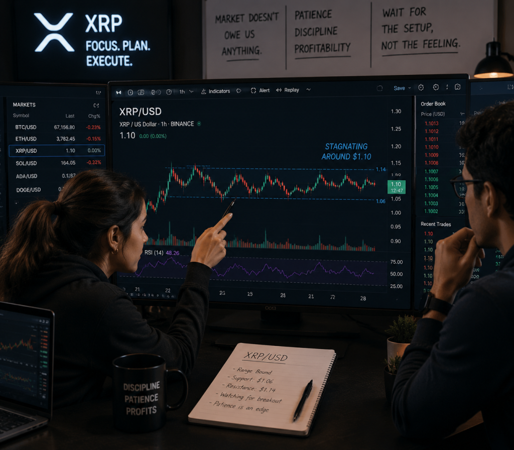 XRP stays around $1.10 as ETF inflows persist