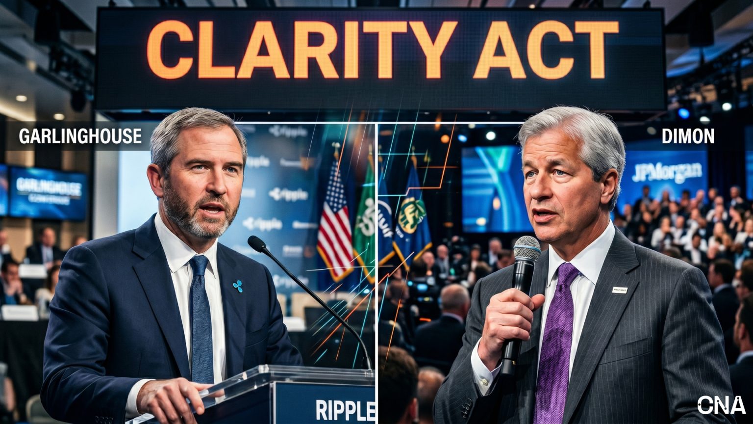 Ripple’s Garlinghouse Calls Out Jamie Dimon Over Crypto Clarity Act Criticism
