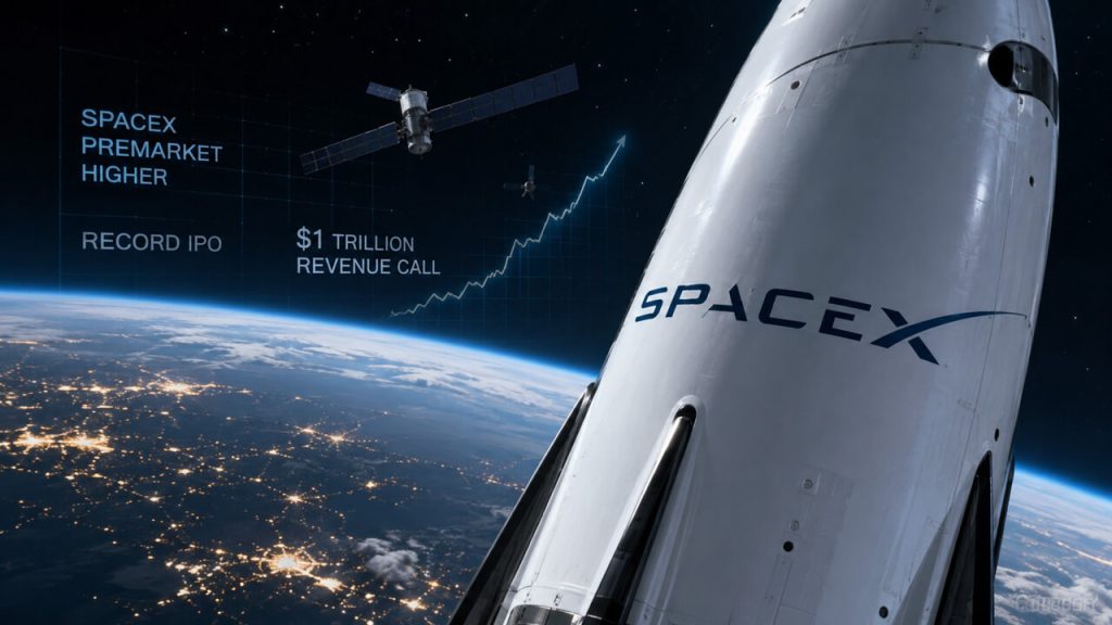 SpaceX rally extends as Elon Musk’s $1 trillion revenue call draws retail and crypto traders
