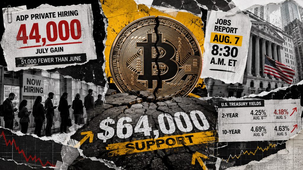 Bitcoin at $64,000 before US jobs report: What to watch