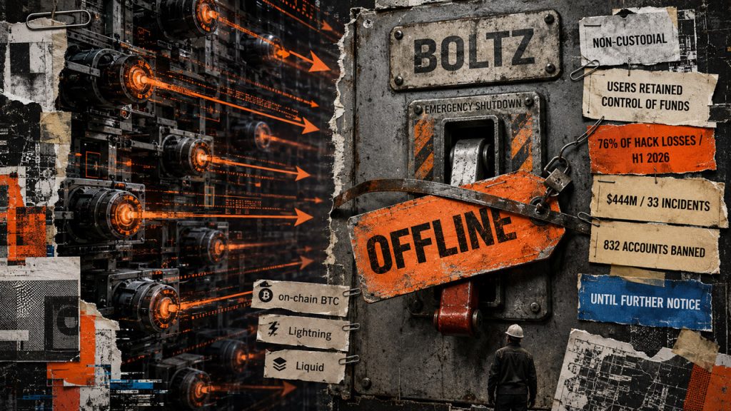 Boltz halts Bitcoin swaps as AI attacks overwhelm small team