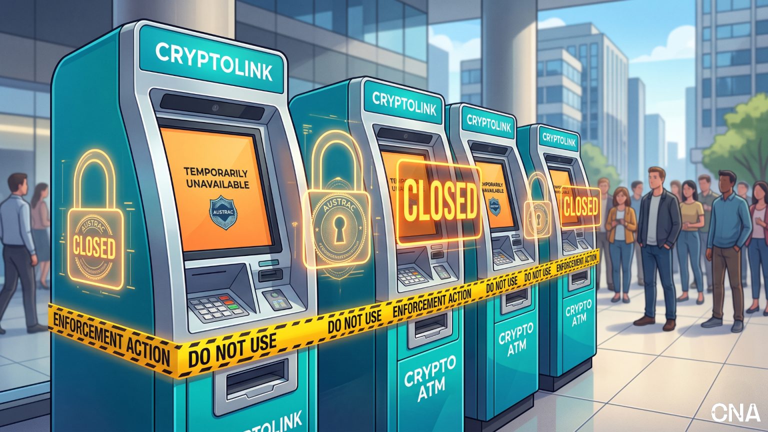 AUSTRAC Shuts Down Cryptolink’s 96 Crypto ATMs Over Compliance Failures