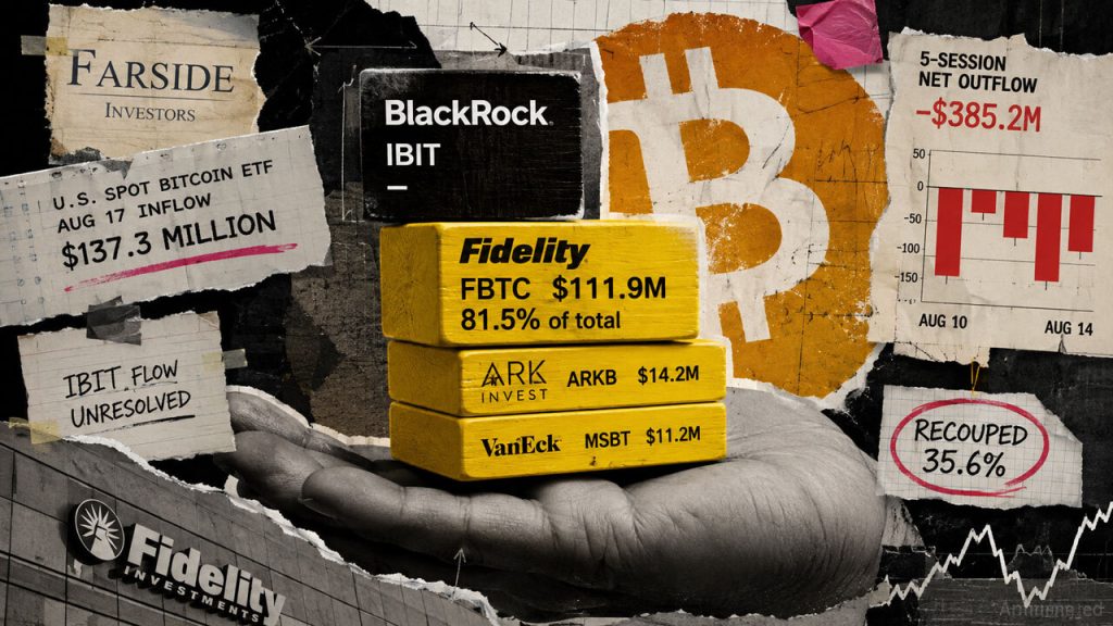 Bitcoin ETF inflow rebounds, but Fidelity supplied 81.5%