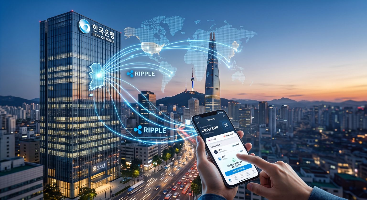 XRP Up 44% as Korean Bank Taps Ripple for Cross-Border Payments