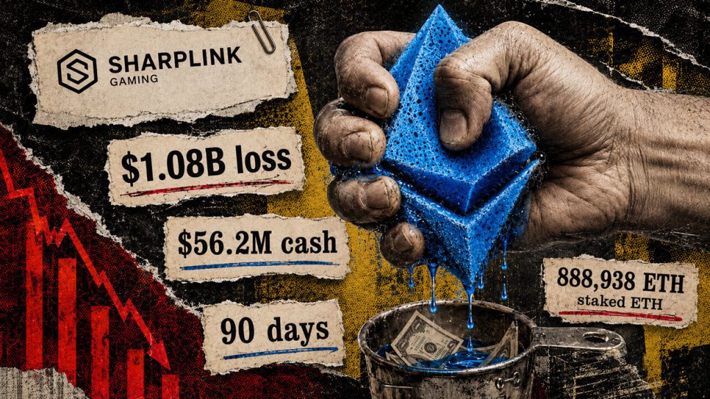SharpLink posts $1B loss as its $1.7B Ethereum treasury could take 90 days to fully convert to cash