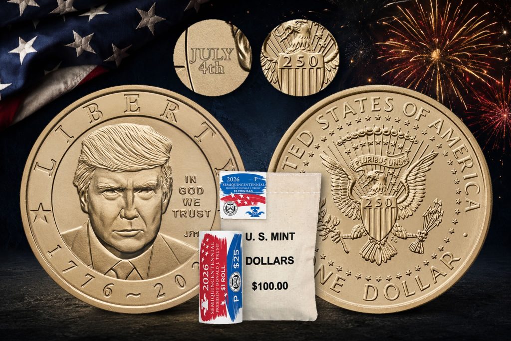 U.S. Mint Releases Trump $1 Coins With Limited July 4th Privy