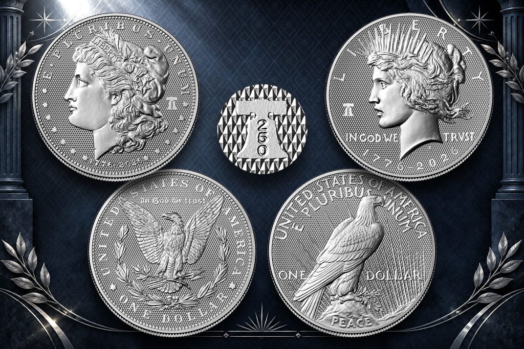 US Mint Reveals 1776-2026 Diamond Field Morgan & Peace Dollars