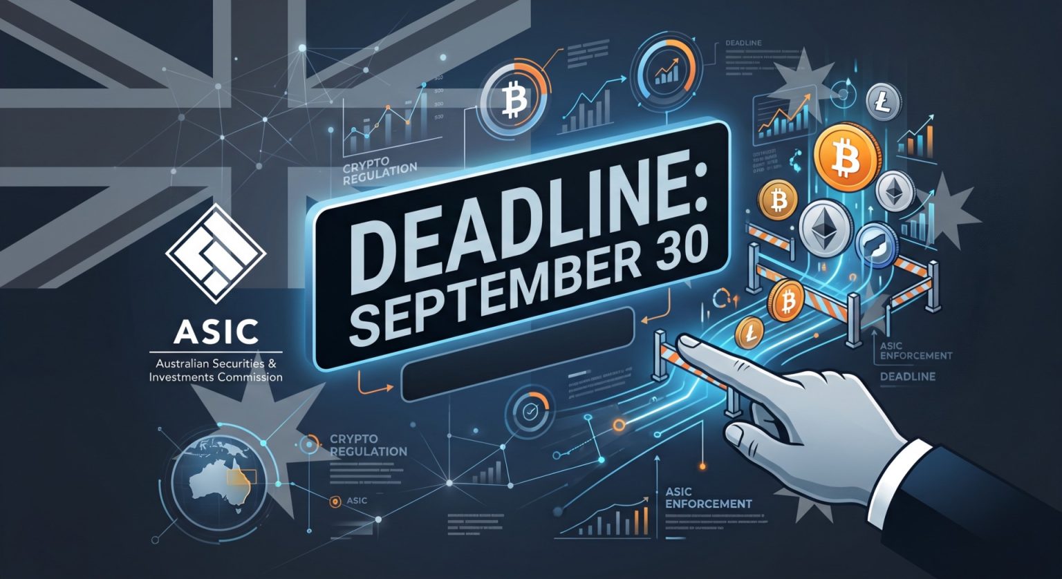 ASIC’s Crypto Crackdown Countdown: Sept. 30 Deadline Looms