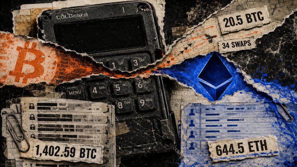 Parked Coldcard loot begins moving as attacker routes $1.6M in stolen Bitcoin to Ethereum