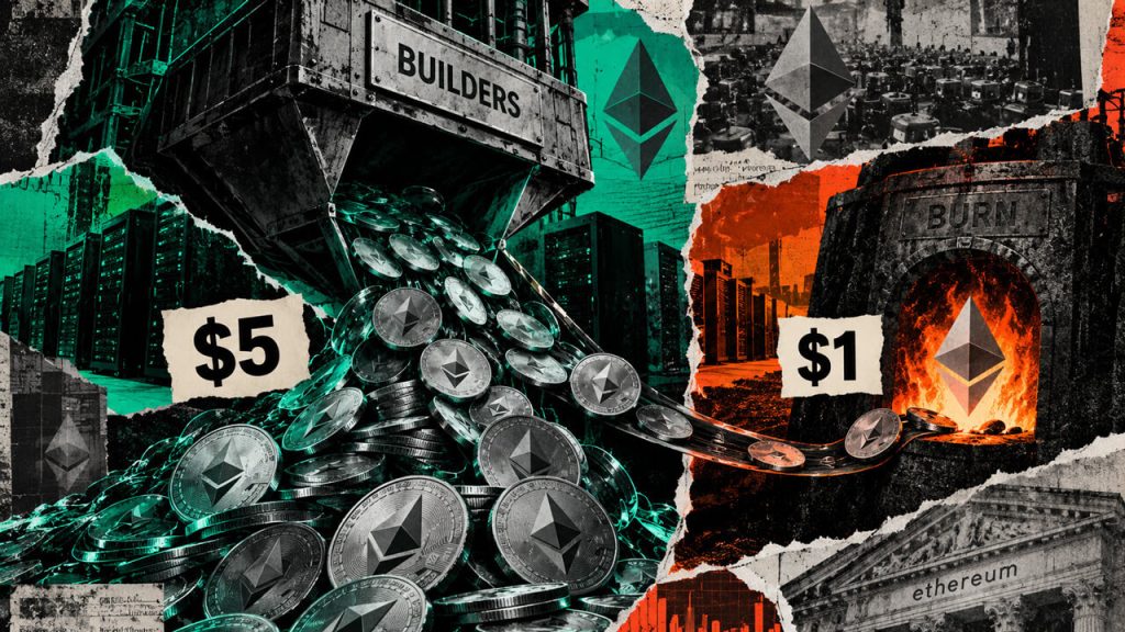 Builder receipts versus ETH burn