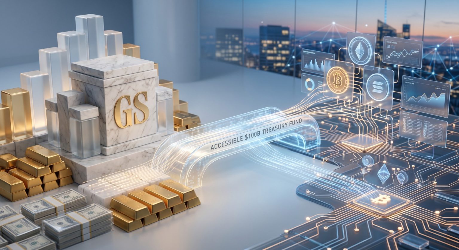 Goldman Brings $100B Treasury Fund to Crypto Firms Without Tokenising It