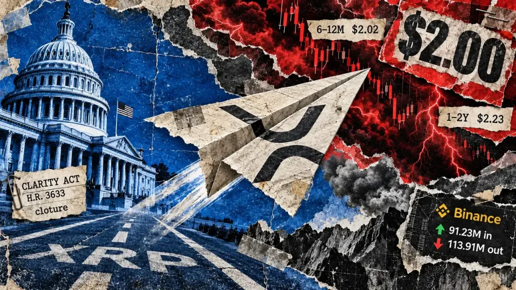 XRP faces a $2 cost zone ahead of CLARITY vote