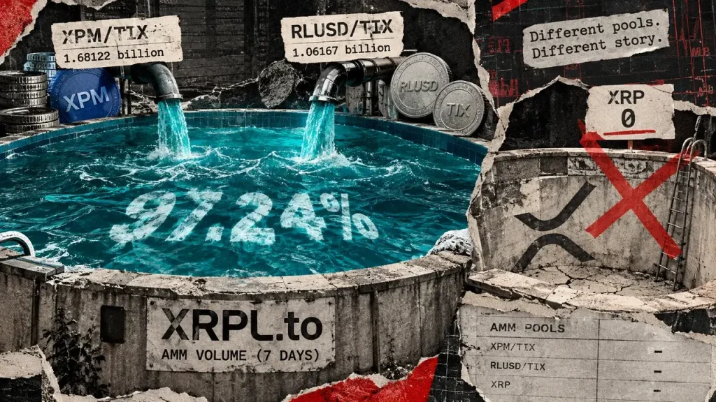 Two obscure pools fuel 2.8B XRPL volume, but only 185 trades caused it