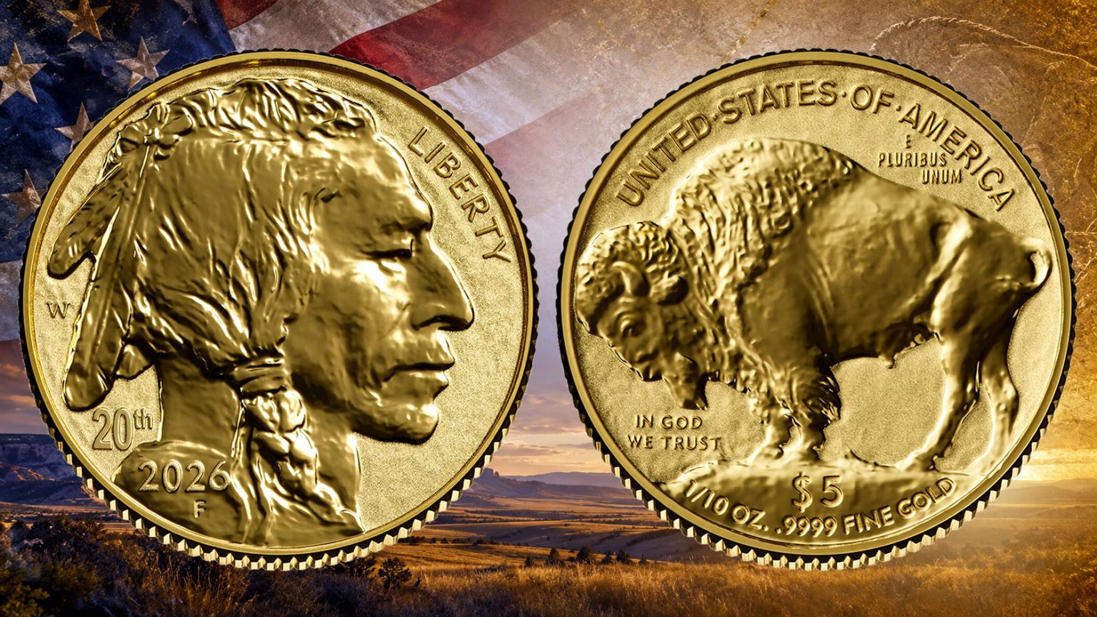 US Mint Reveals 2026 1/10-oz Gold Buffalo With Anniversary Mark