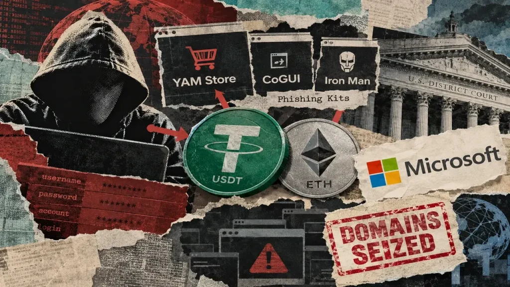 Microsoft exposes how USDT-funded phishing network targeted 75,000 organizations